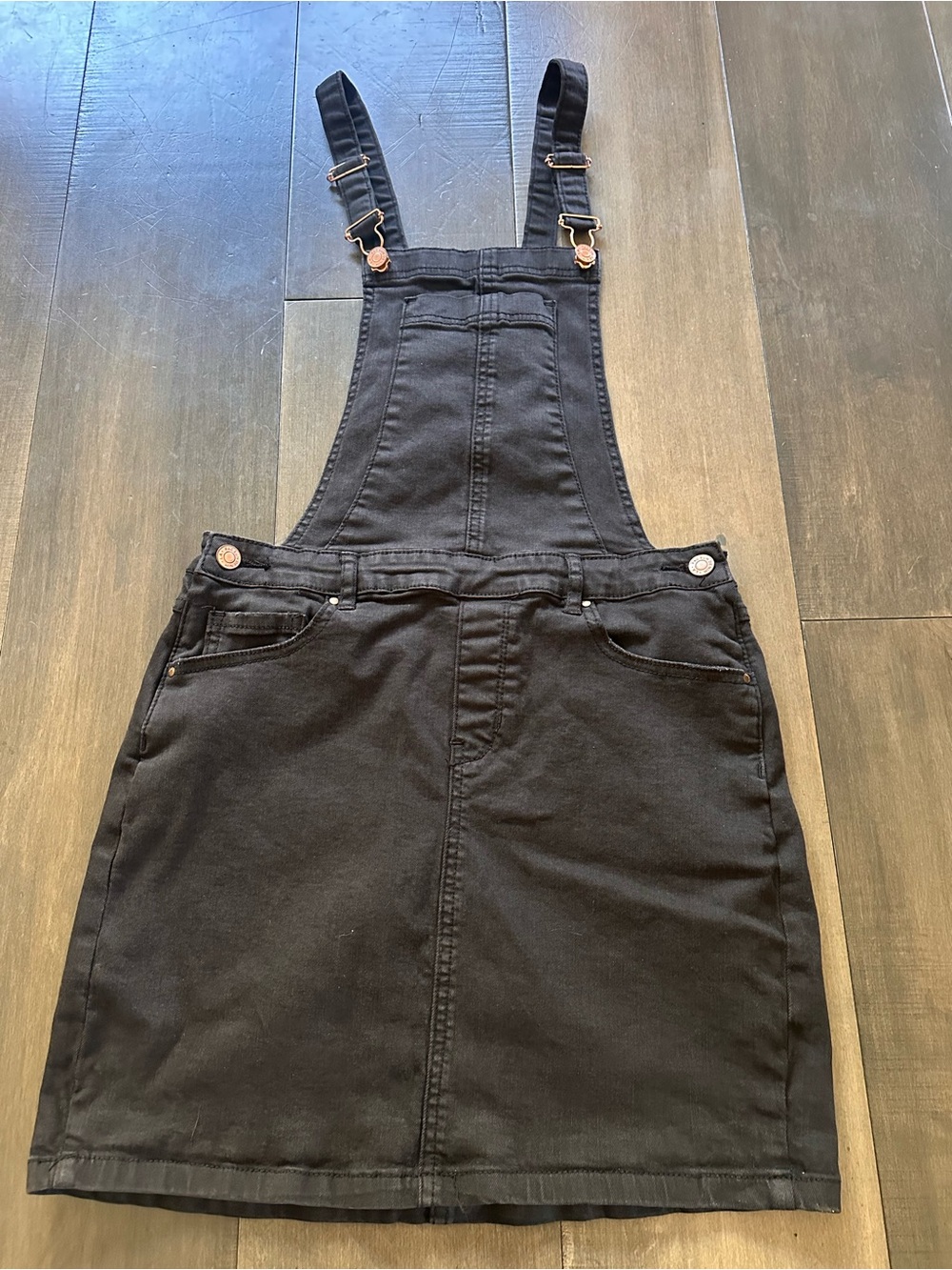 Pacsun Black Denim Overall Skirt  size S